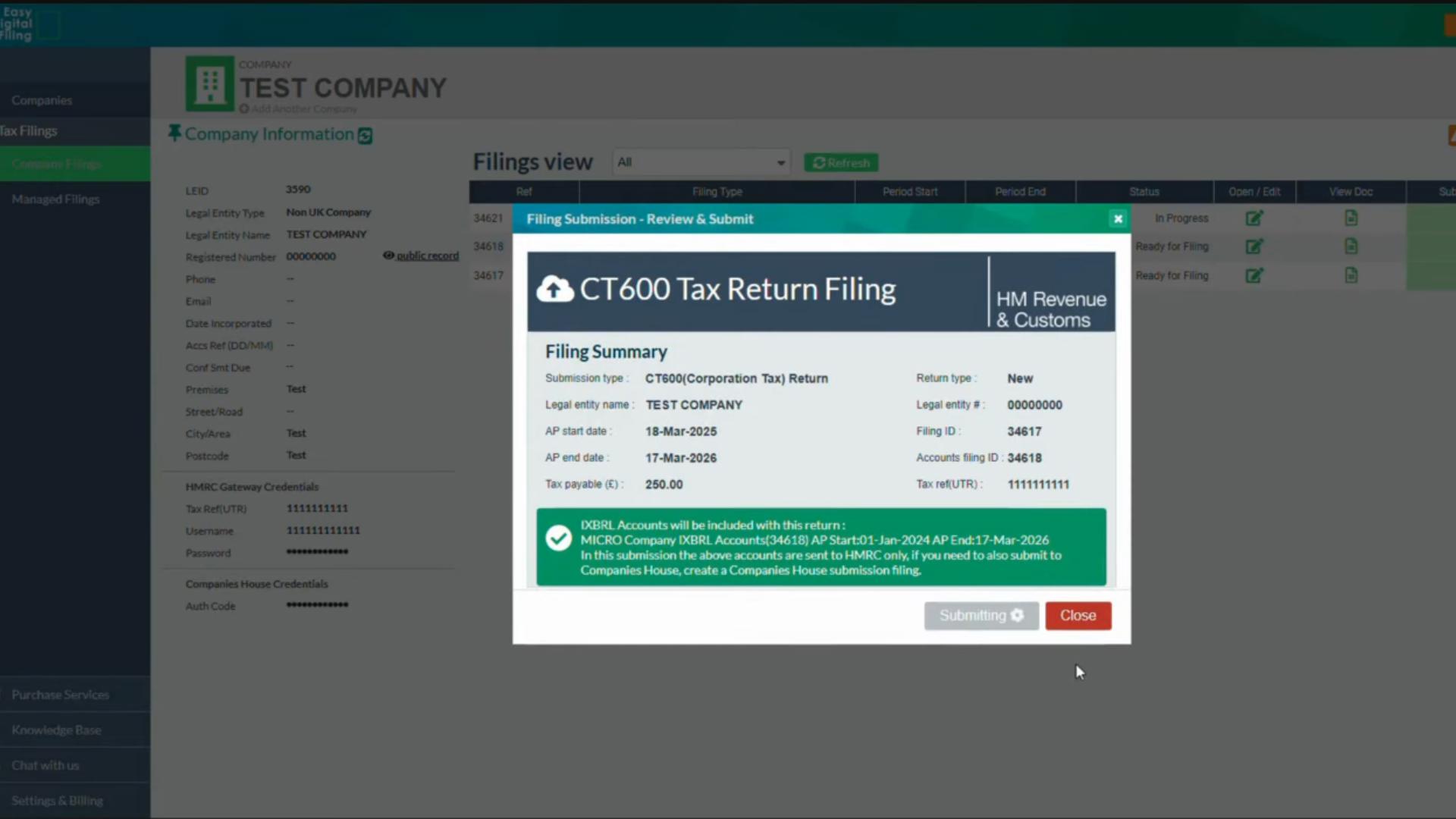 Easy Digital Tax and accounting information - CT600 property