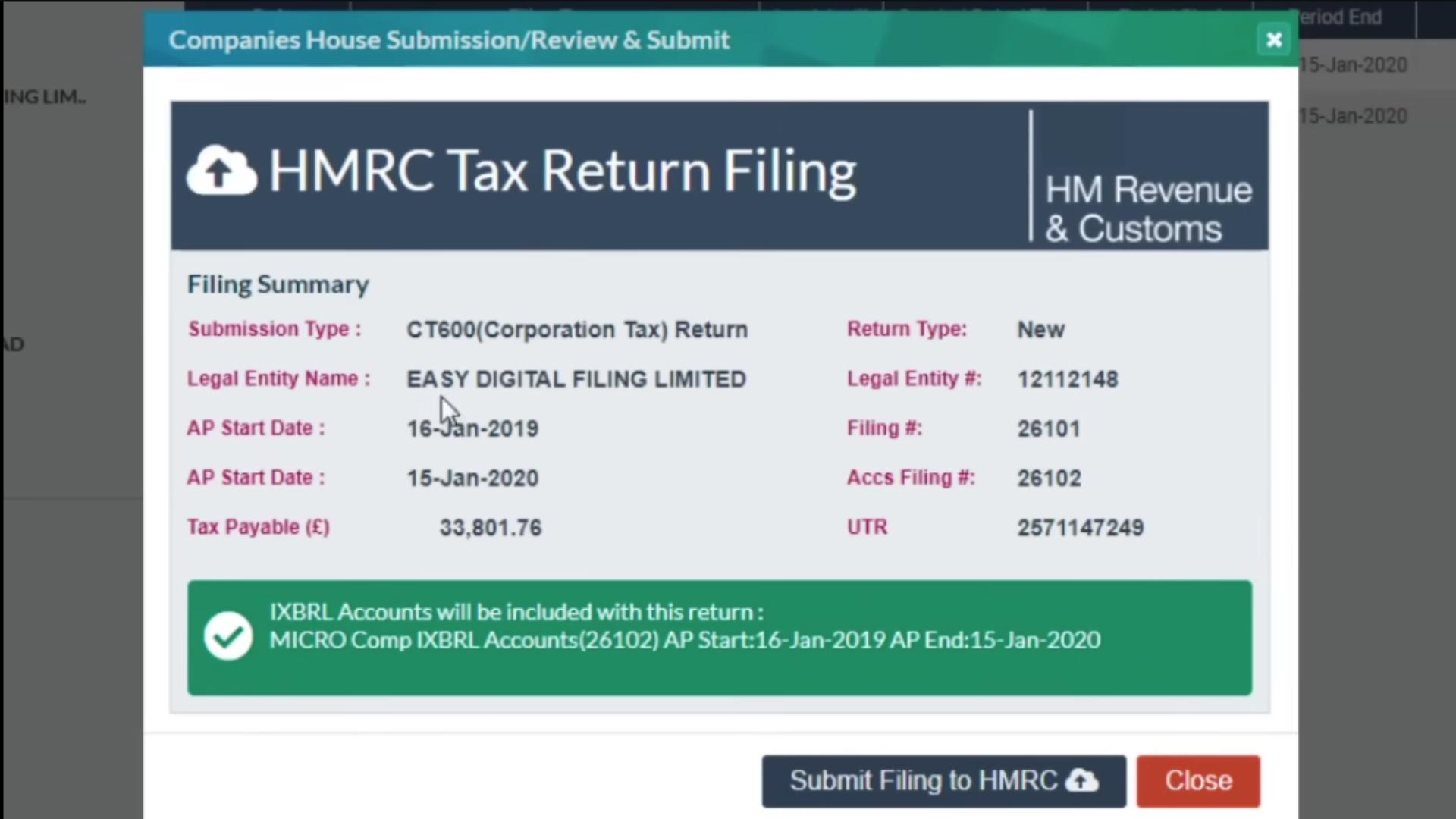 Easy Digital Tax and accounting information - ct600