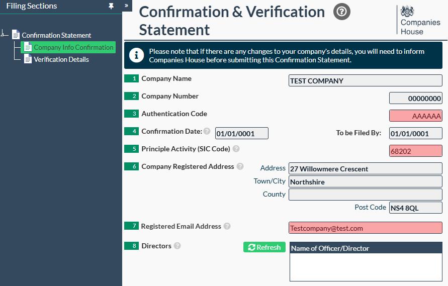 Easy Digital Tax and accounting information -  statement date