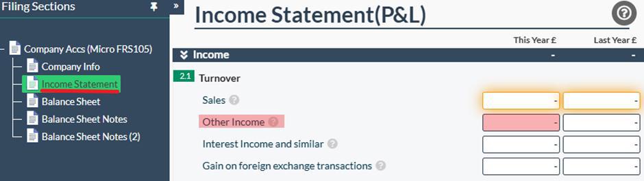 Other income company accounts Easy Digital Tax and accounting information - Making tax digital