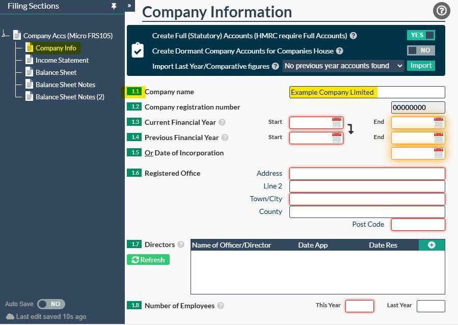 Change limited company name Easy Digital Tax and accounting information - company name